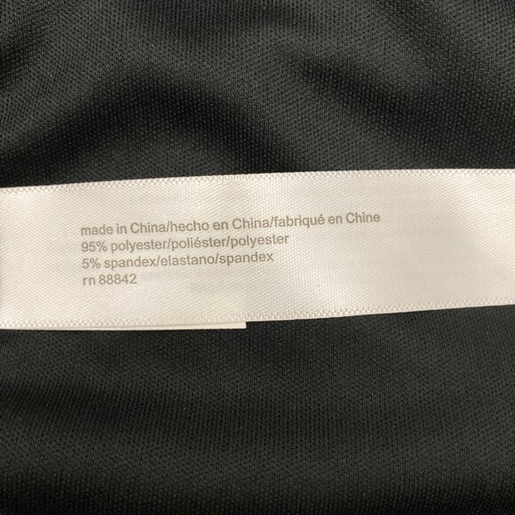 NWT Eloquii Cross Front Midi Dress Size 22 Black Long Sleeve Self-ties Neutral - Picture 7 of 9